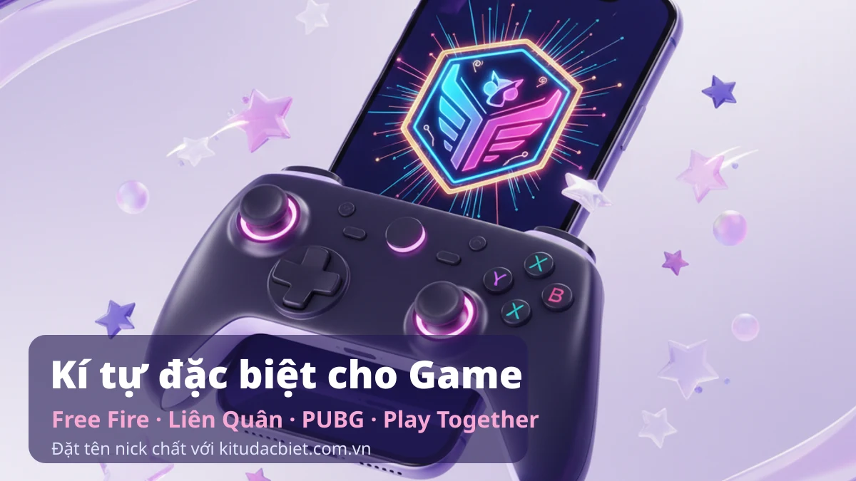 Kí tự đặc biệt cho game Free Fire, Liên Quân, PUBG, Play Together