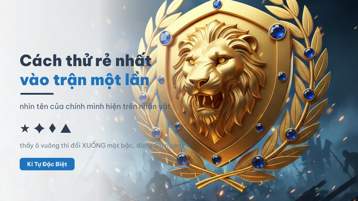 Cách thử tên kí tự đặc biệt ngay trong trận EvoWars.io