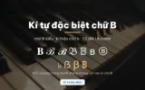 Kí tự đặc biệt chữ B — chữ B kiểu và kí hiệu chữ b trên phím đàn