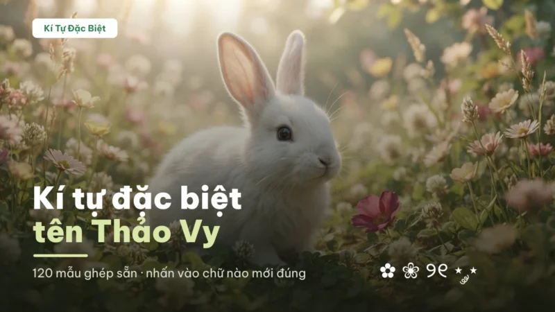 Tên Thảo Vy viết bằng kí tự đặc biệt