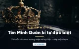 Tên Minh Quân kí tự đặc biệt với kho vương miện và huy hiệu